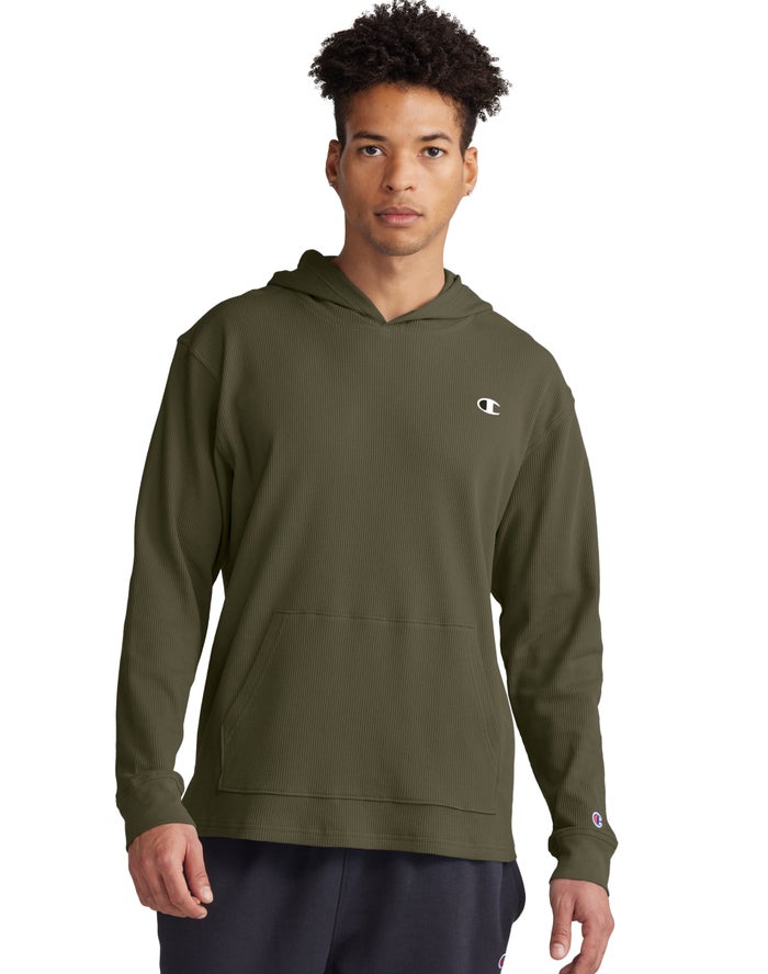 Champion Waffle Hoodie Heren - Olijfgroen - Belgie 0738HGOZJ